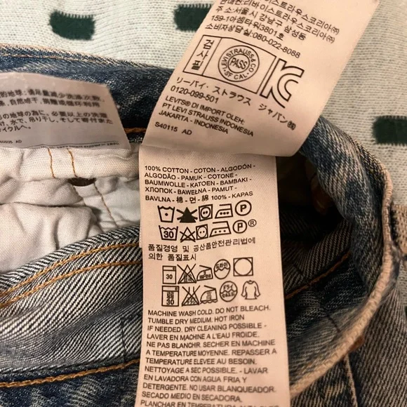 Levi’s White Oak 501 Blue Jeans - Picture 8 of 10